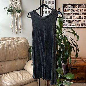 Dark gray Acid wash sundress